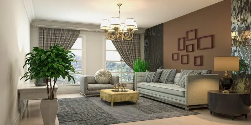 Welche Farbvorhänge mit weißen Wänden und braunen Möbeln? 9 tolle Optionen!